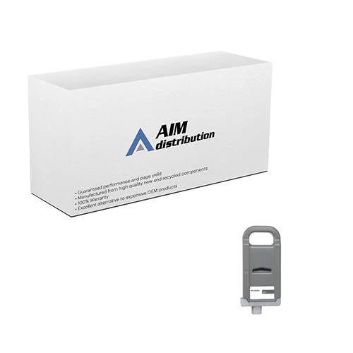 Generic AIM Compatible Replacement Ink Cartridge for Canon PFI-701GY Gray High Yield Wide Format Inkjet (700ML, 0909B001AA) - Ideal for Large Format Printing, CAD Drawings & Photo Projects