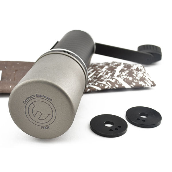 Premium Fixie Travel Hand Grinder - Portable Coffee Bean Mill for Camping, Hiking & Outdoor Adventures - Compact Manual Burr Grinder for Espresso, French Press & Pour Over Brewing