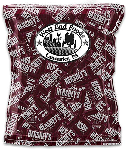 Bulk Hershey's Milk Chocolate Snack Bars - 14 lb Pack (140 Count) | Individually Wrapped | Perfect for Halloween Candy, Party Favors, Office Snacks & Fundraisers