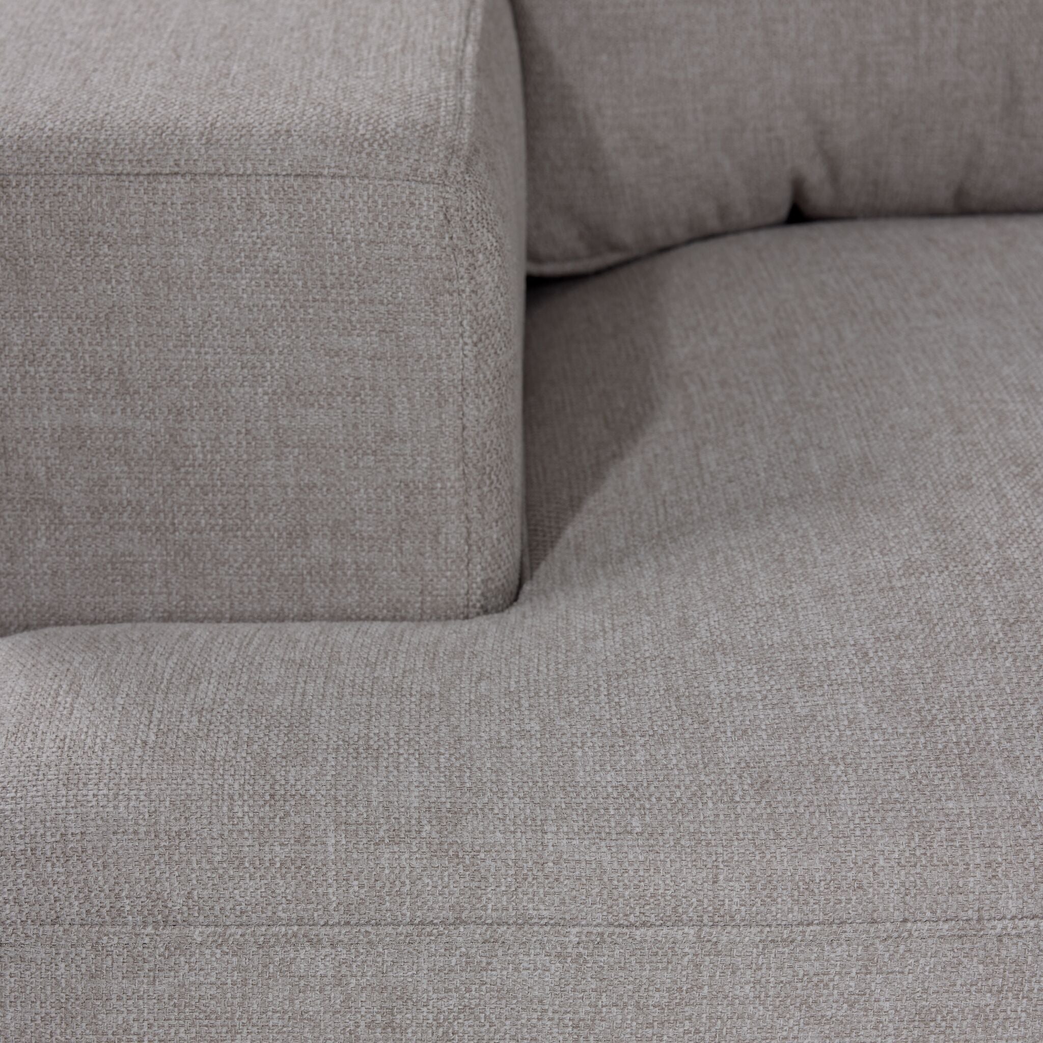 Adara 2-Piece Left-Facing Sectional Sofa with Pop-Up Bed - Beige Modern L-Shaped Couch for Small Spaces, Living Room, Guest Room & Apartments