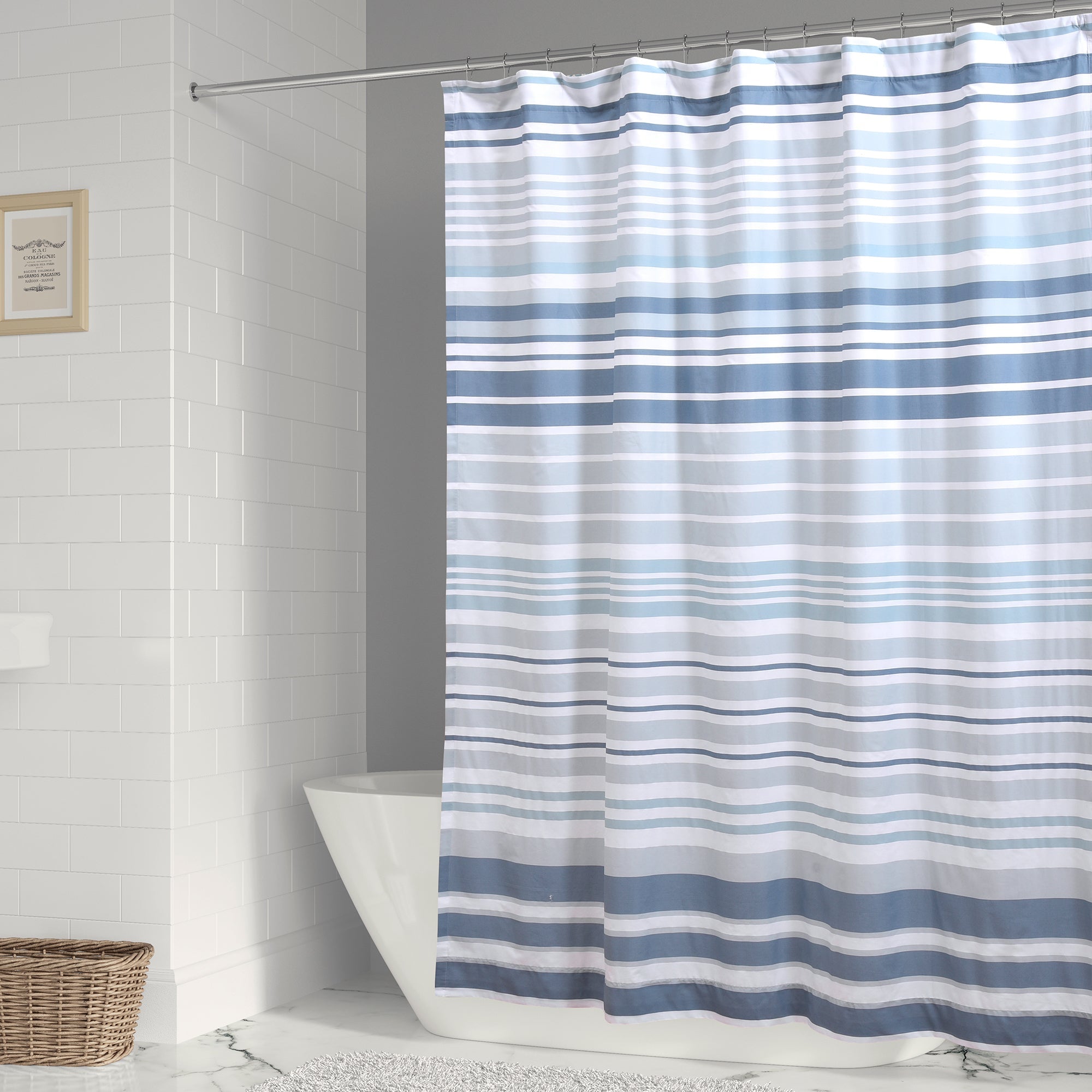 Truro Waterproof Shower Curtain - Premium Bathroom Decor for Modern Homes - Perfect for Bathrooms, Dorms & Apartments