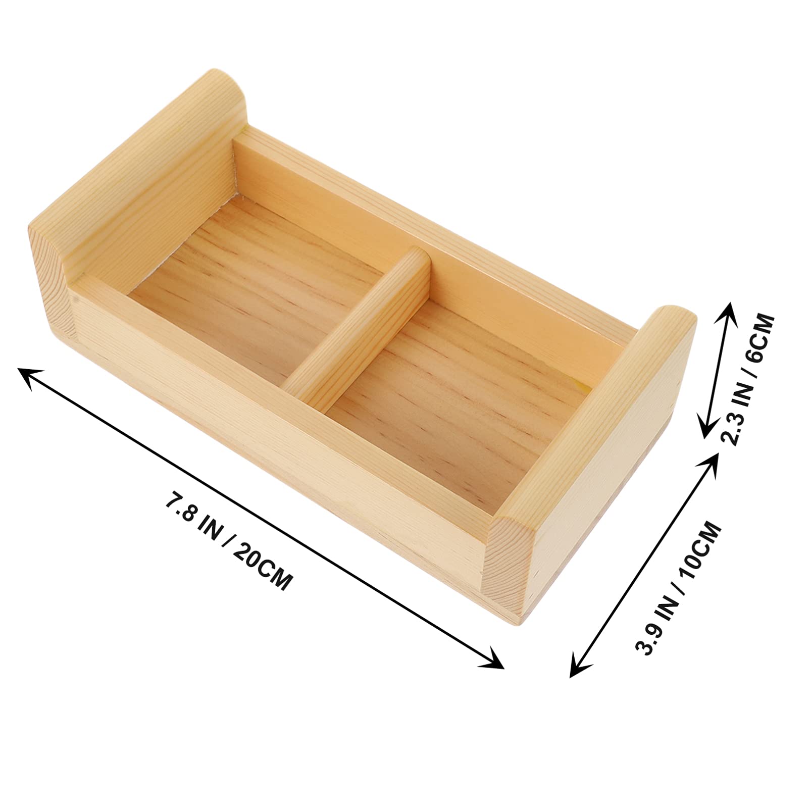 Wooden Sushi Serving Tray - Japanese Appetizer Plate for Fruits & Salad