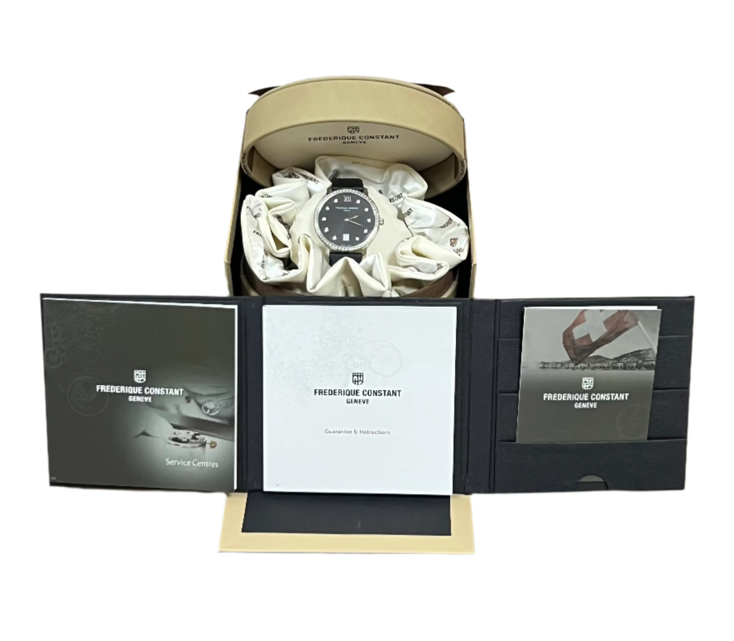 Frederique Constant Slimline Women's Watch - Stainless Steel & Diamond Accents | Elegant Dress Watch for Formal Events & Special Occasions