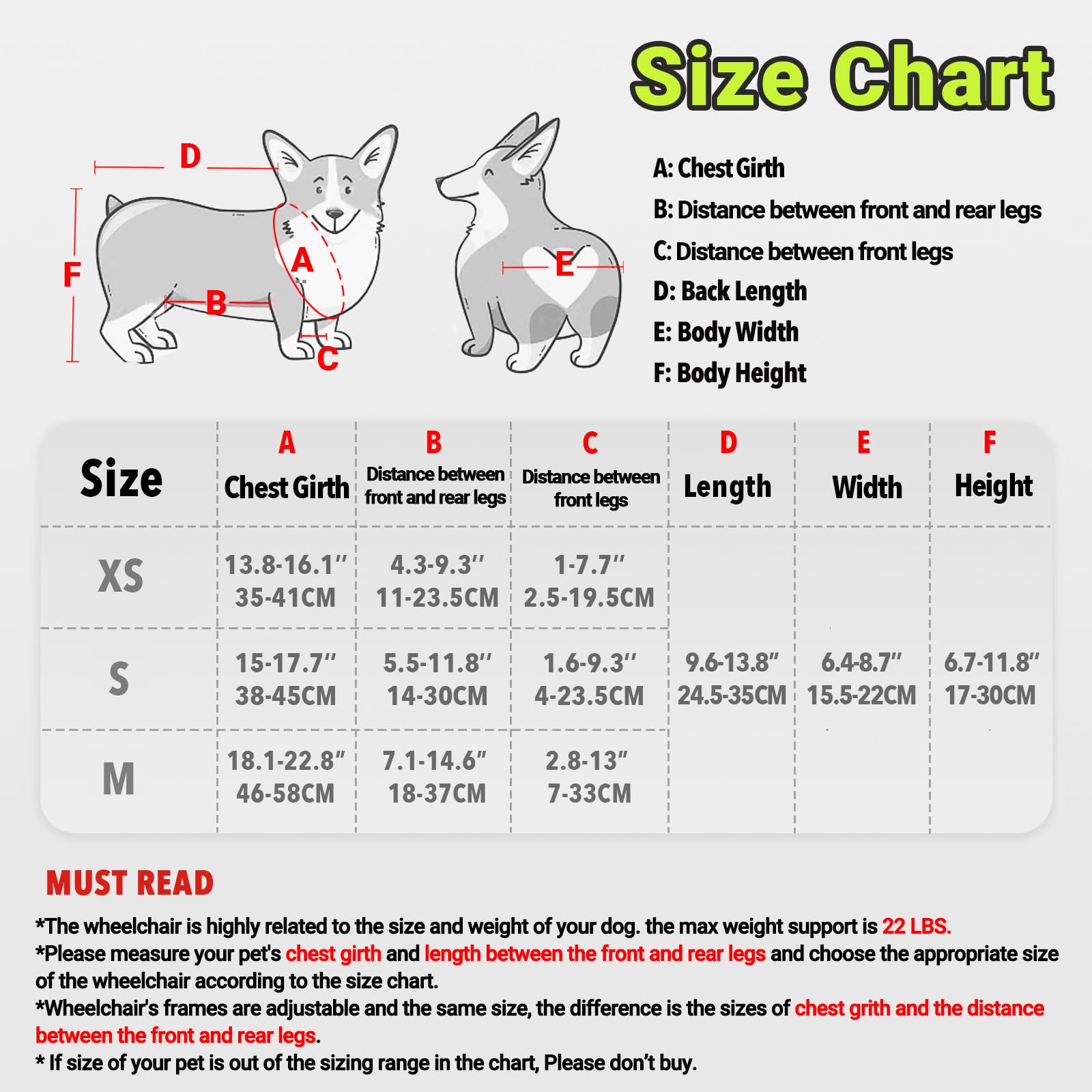 Small Dog Wheelchair for Back Legs - Adjustable Pet Mobility Aid for Arthritis, Paralysis & Injuries | Includes High-Visibility Vest, Leash & Sling Lift | Ideal for Dachshunds, Chihuahuas & Small Breed Dogs | Indoor & Outdoor Use for Disabled Pets