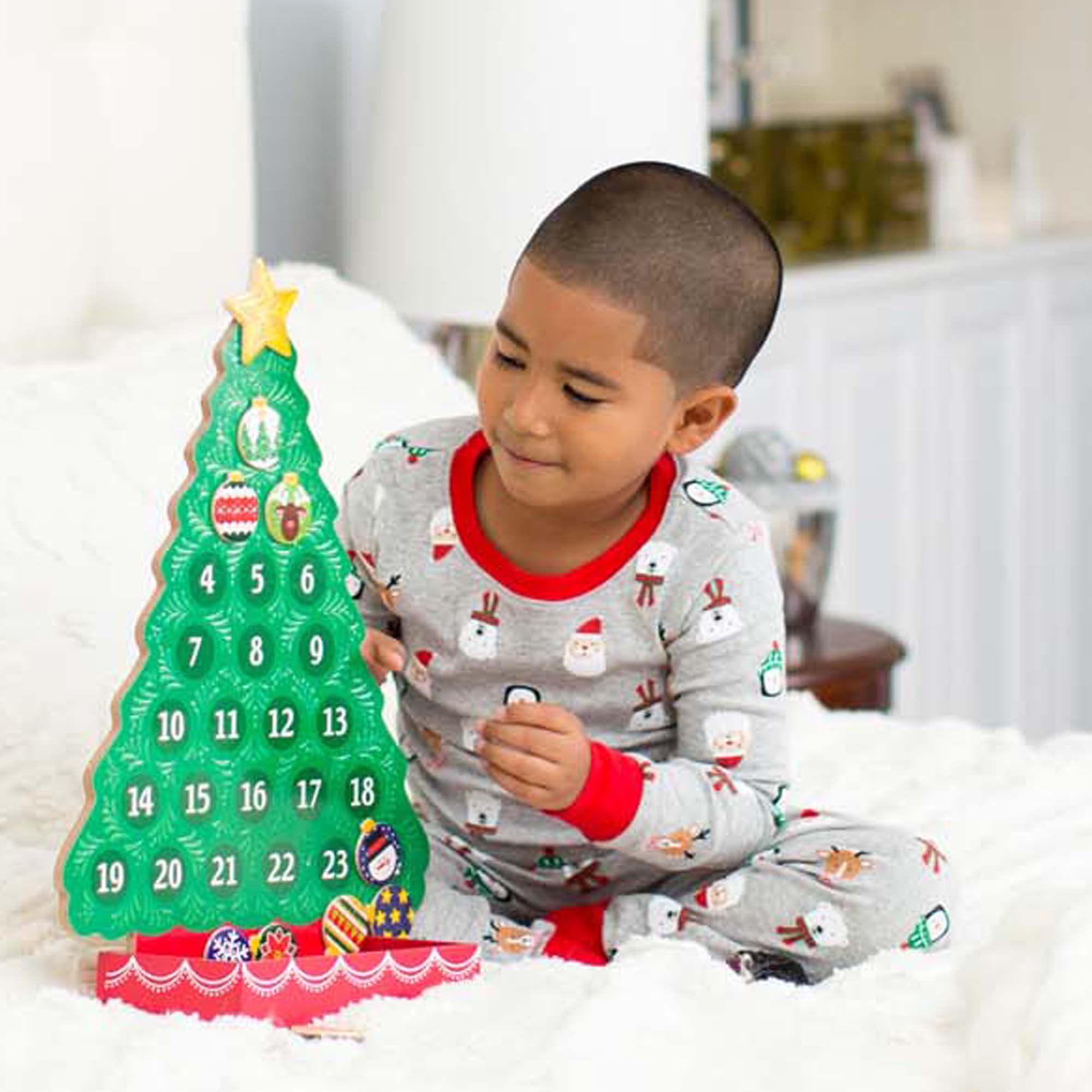 Wooden Advent Calendar for Christmas Countdown - Perfect for Holiday Decor & Family Traditions