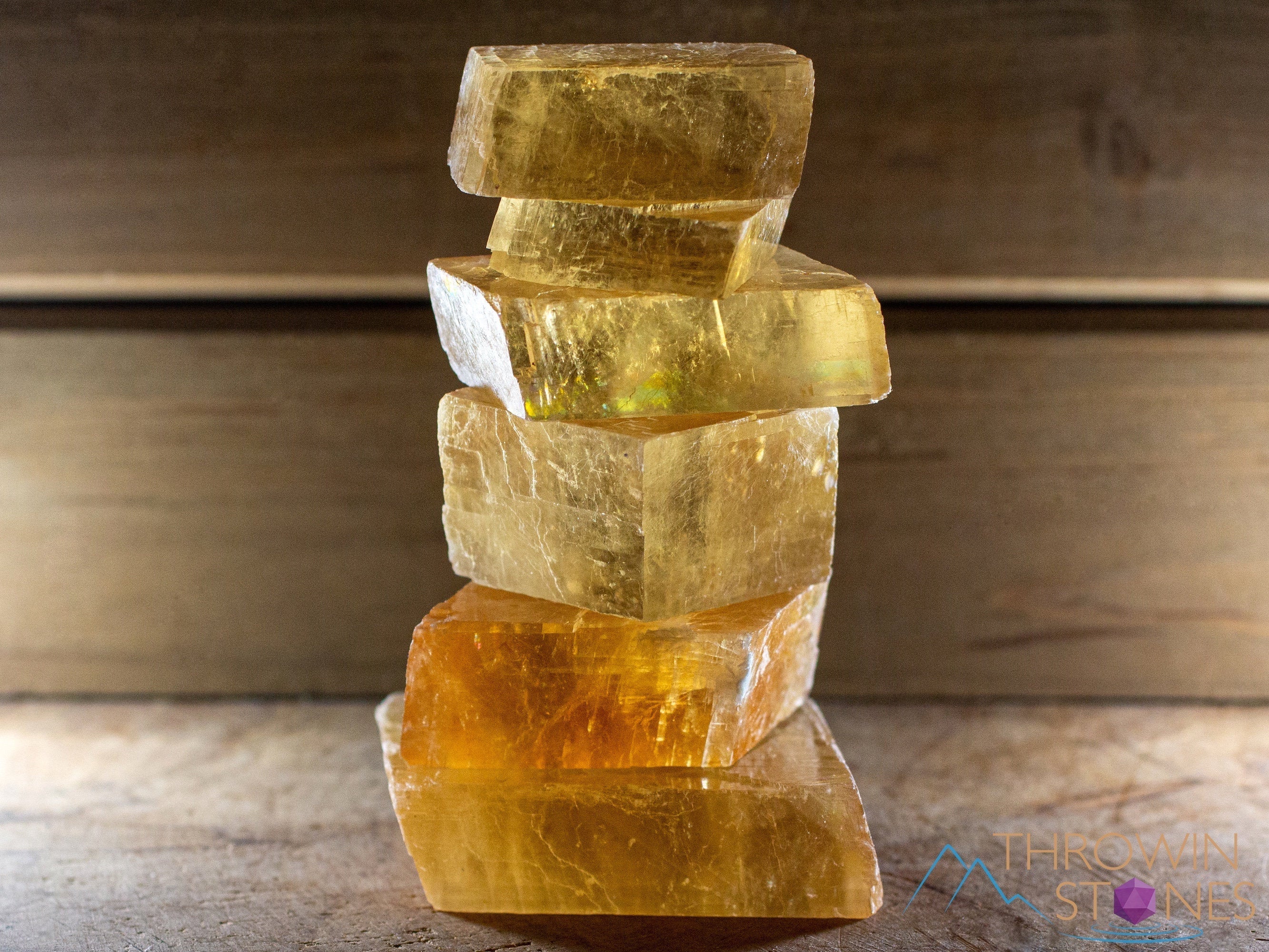 Natural Orange Calcite Raw Crystal - Small Rhombohedron Shape for Metaphysical Healing, Home Decor, Crystal Collection | Perfect for Meditation, Energy Work & Spiritual Gifts