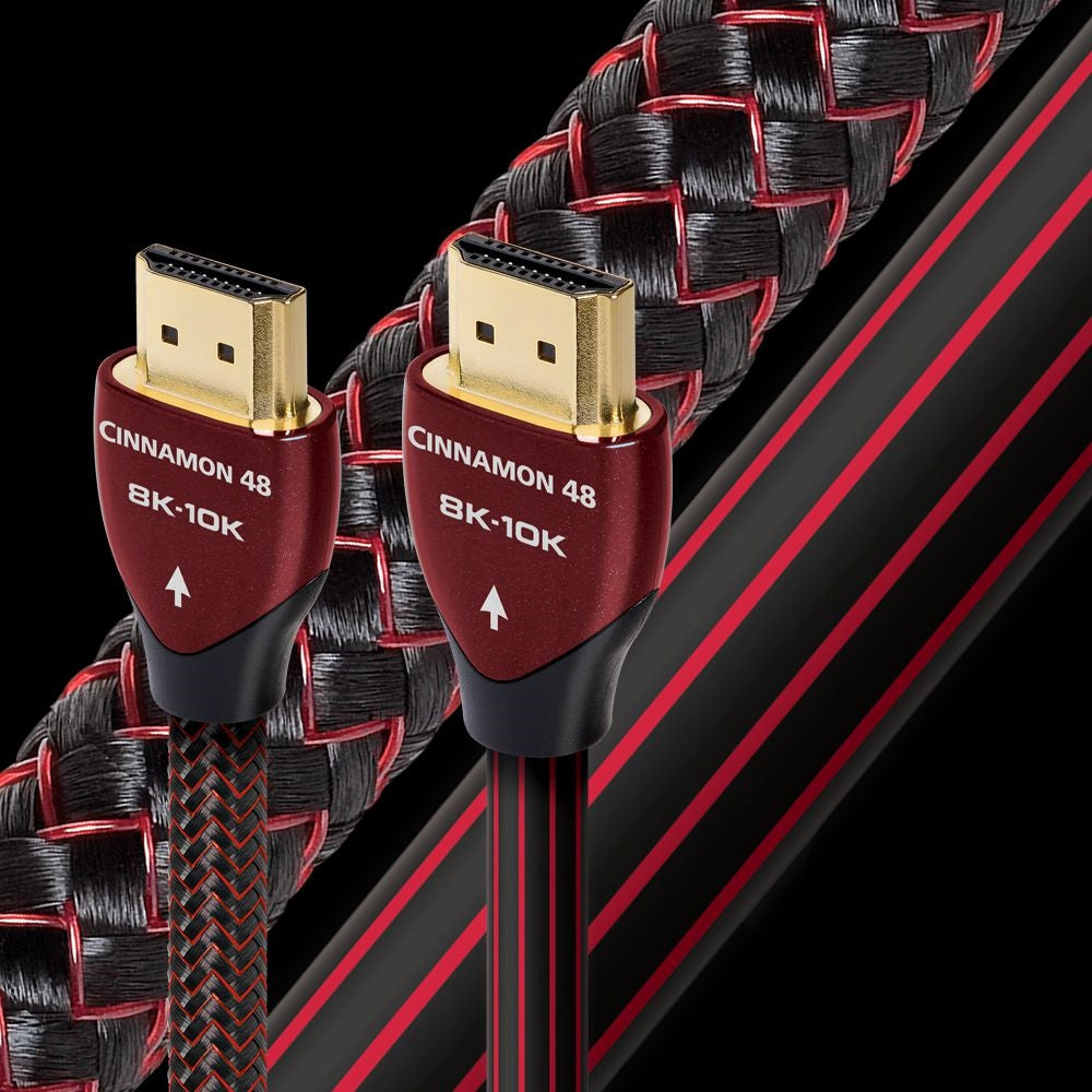 AudioQuest Cinnamon 48 HDMI Cable 4K 120Hz High Speed 48Gbps - Perfect for Home Theater, Gaming & 8K TV Setup