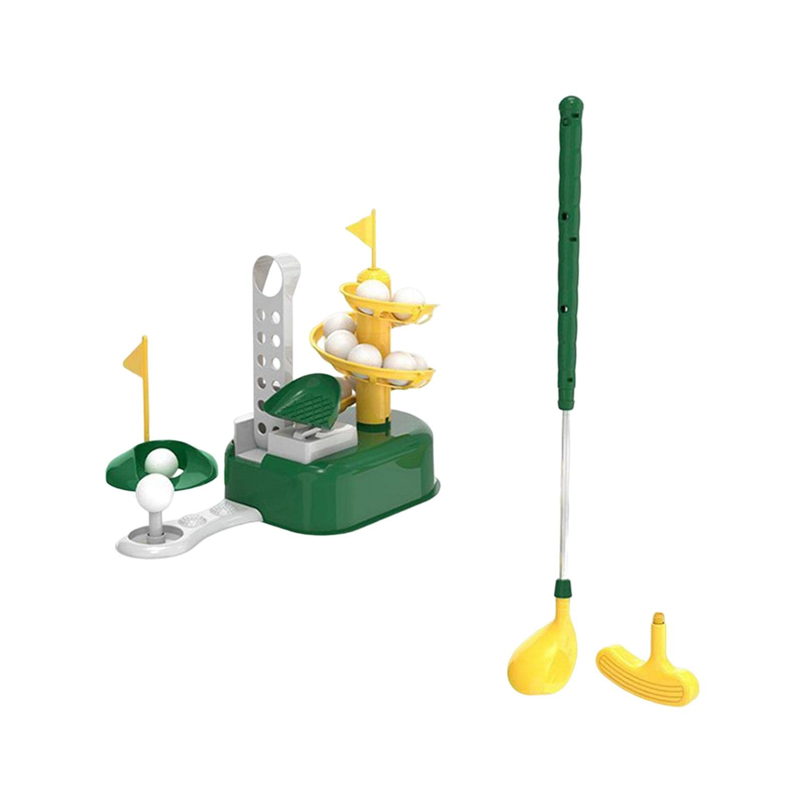 Stretchable Golf Ball Launcher Toy Set - Outdoor Sports Training Equipment for Kids & Adults - Perfect for Backyard Practice, Driving Range, and Family Fun Games