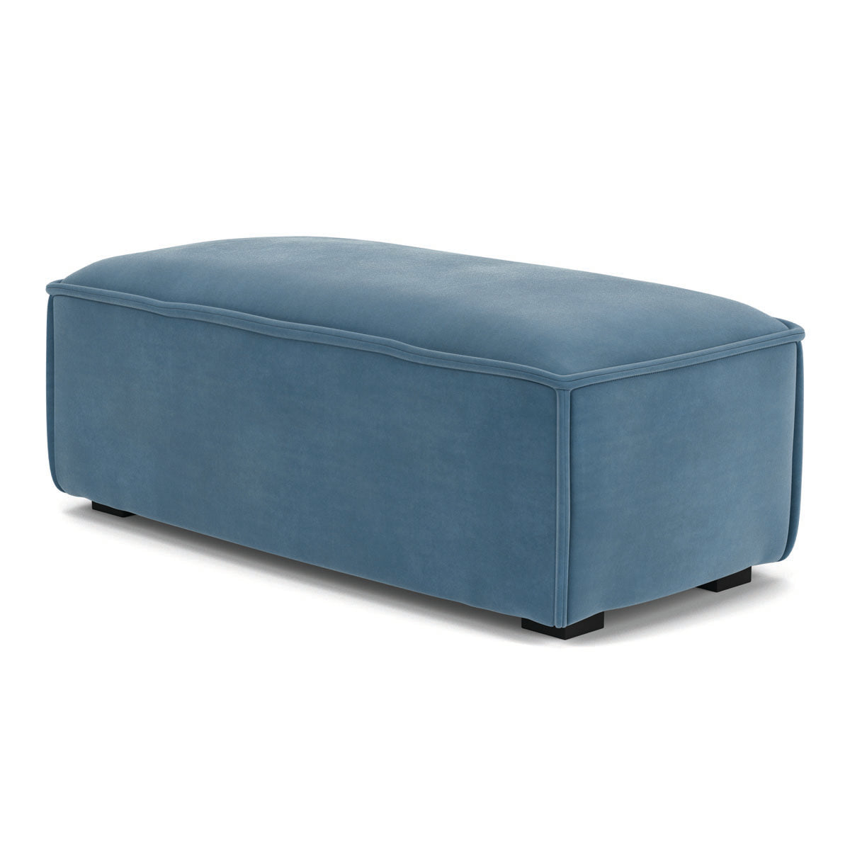 Premium Daphne Velvet Footrest - Soft & Comfortable Adjustable Height Ottoman for Home & Office - Perfect for Living Room, Bedroom, or Under Desk Use
