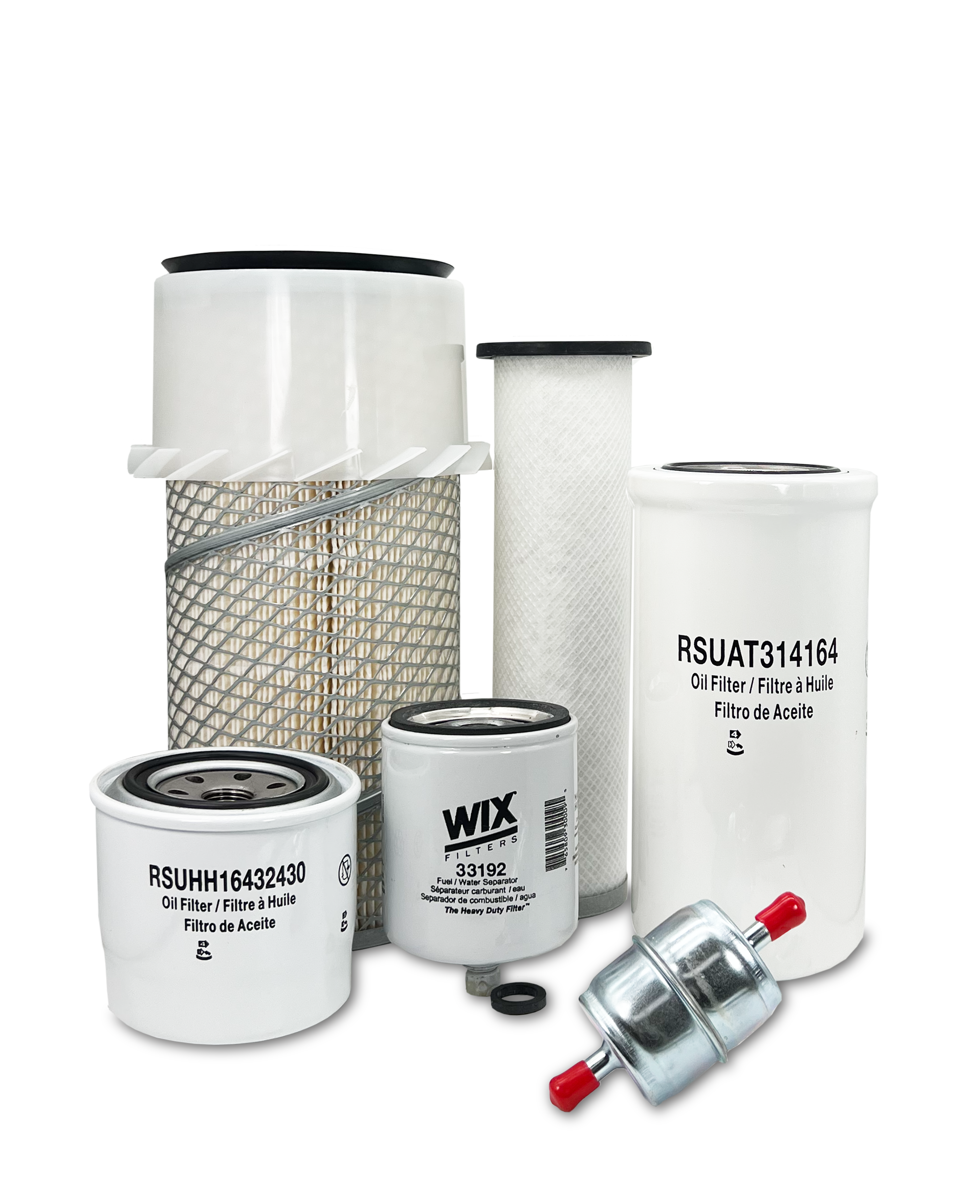 New Holland L565 Skid Steer Loader HERO® Maintenance Filter Kit - Air, Oil & Hydraulic Filters Replacement Set for Heavy-Duty Construction Equipment