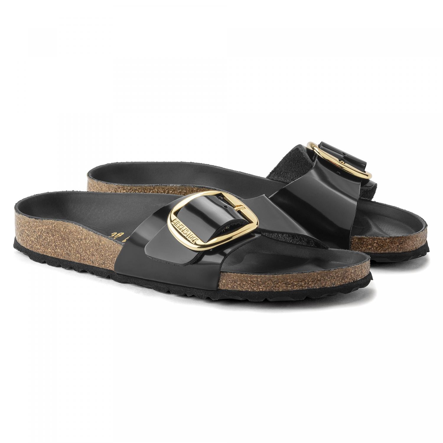 Madrid Big Buckle Sandals for Women - Comfortable Summer Slide Sandals with Adjustable Buckle | Perfect for Beach, Vacation & Casual Outfits