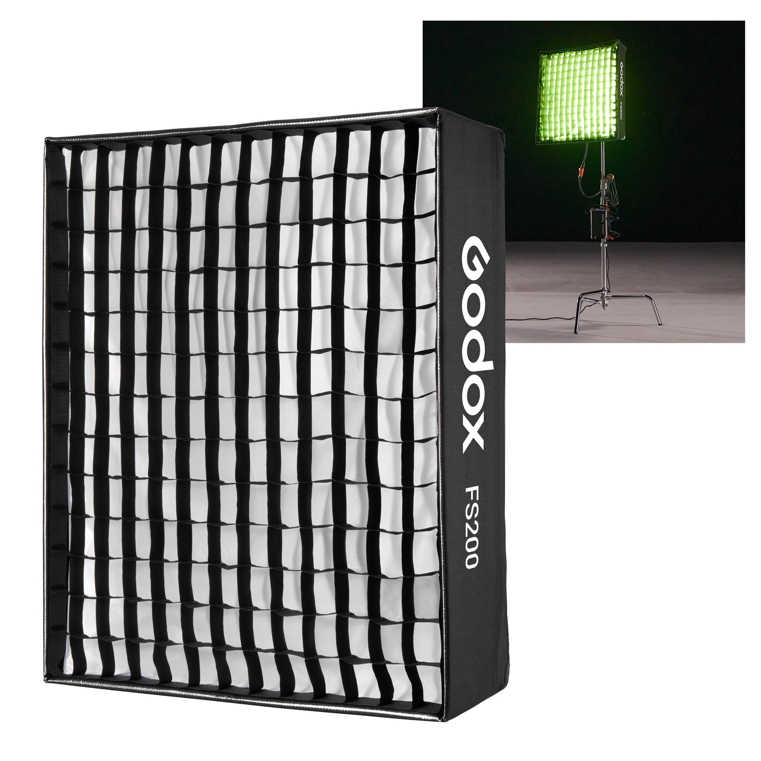 KNOWLED FS200 Softbox for F200Bi & F200R LED Panels - Professional Photography Lighting Diffuser for Studio, Portrait, and Video Production