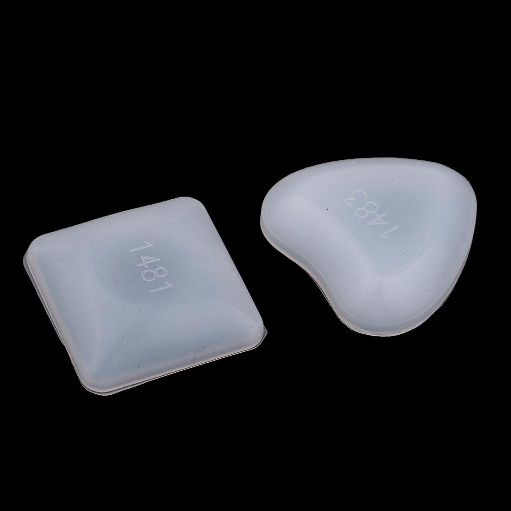 Enakshi 2-Piece Square Heart Silicone Mold for Resin Jewelry Making - DIY Cabochon Pendant Molds - Craft Supplies for Earrings, Necklaces & Keychains - Perfect for Resin Art, DIY Gifts & Home Decor Projects