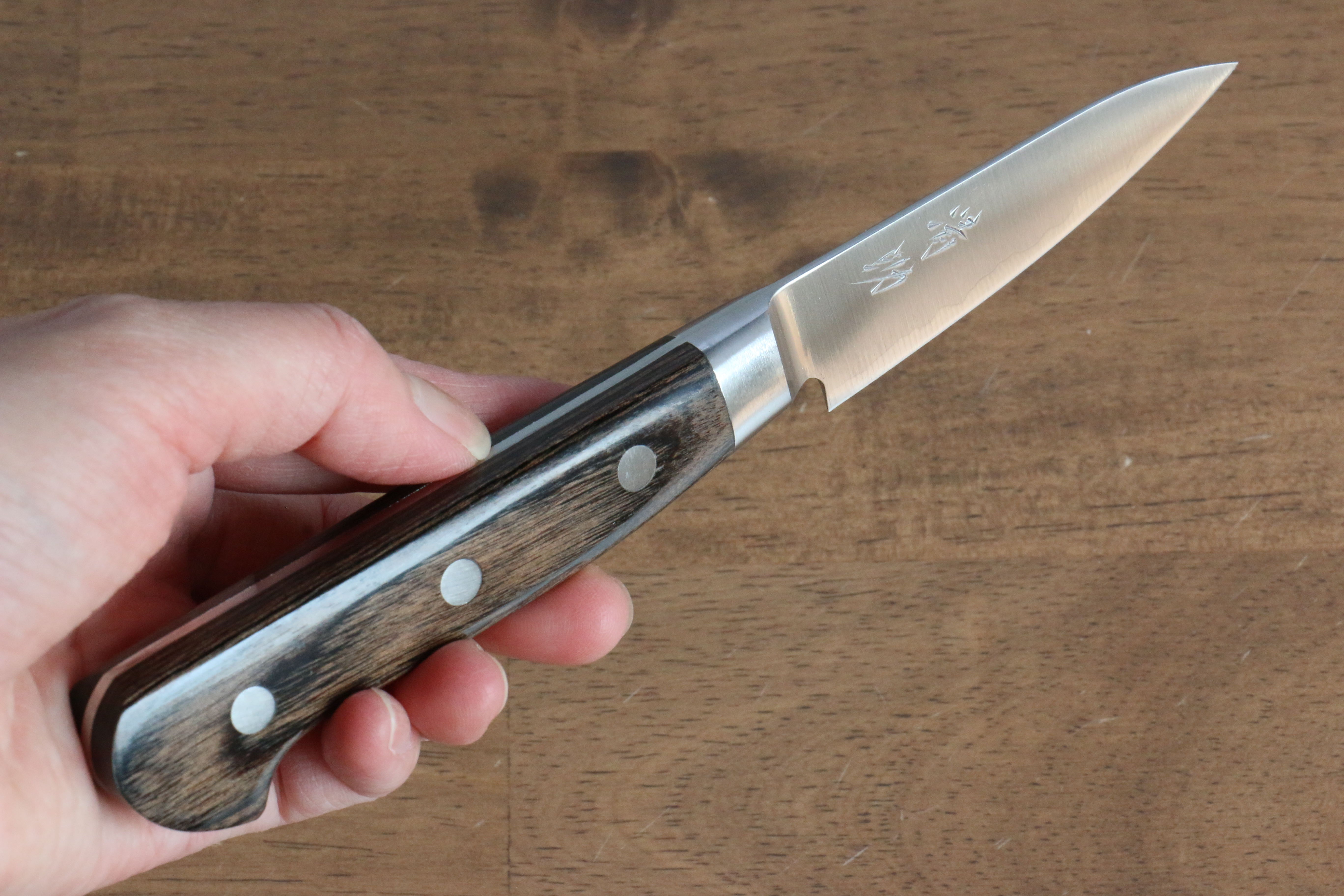 Premium Seisuke SG2 Japanese Paring Knife 75mm - Sharp Stainless Steel Blade for Precision Peeling, Slicing & Garnishing - Ideal for Home Chefs & Professional Kitchens