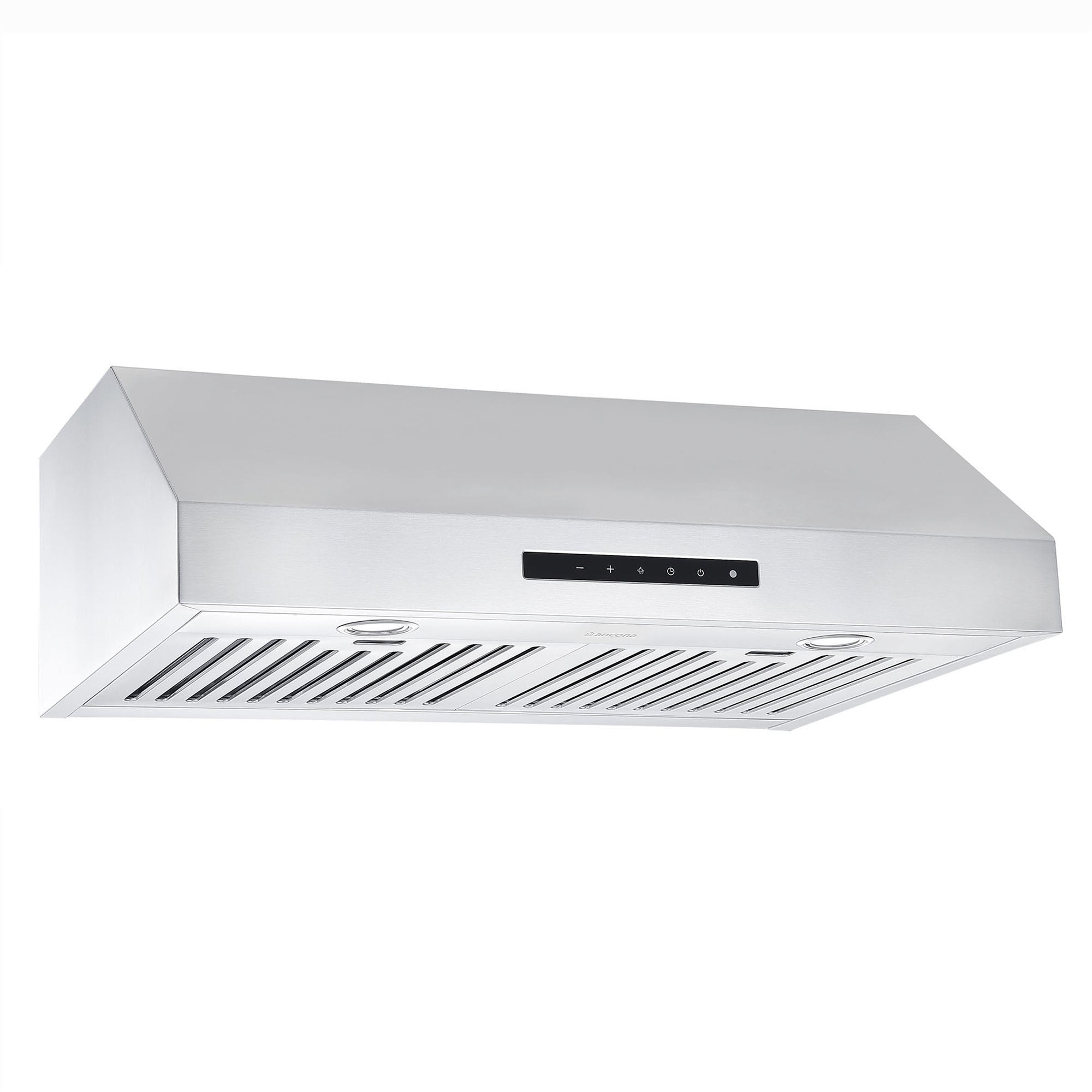 Ancona 30-Inch Under Cabinet Range Hood with LED Night Light - Stainless Steel Kitchen Vent Hood for Stove, Cooktop & Gas Range - Perfect for Small Kitchens & Apartments
