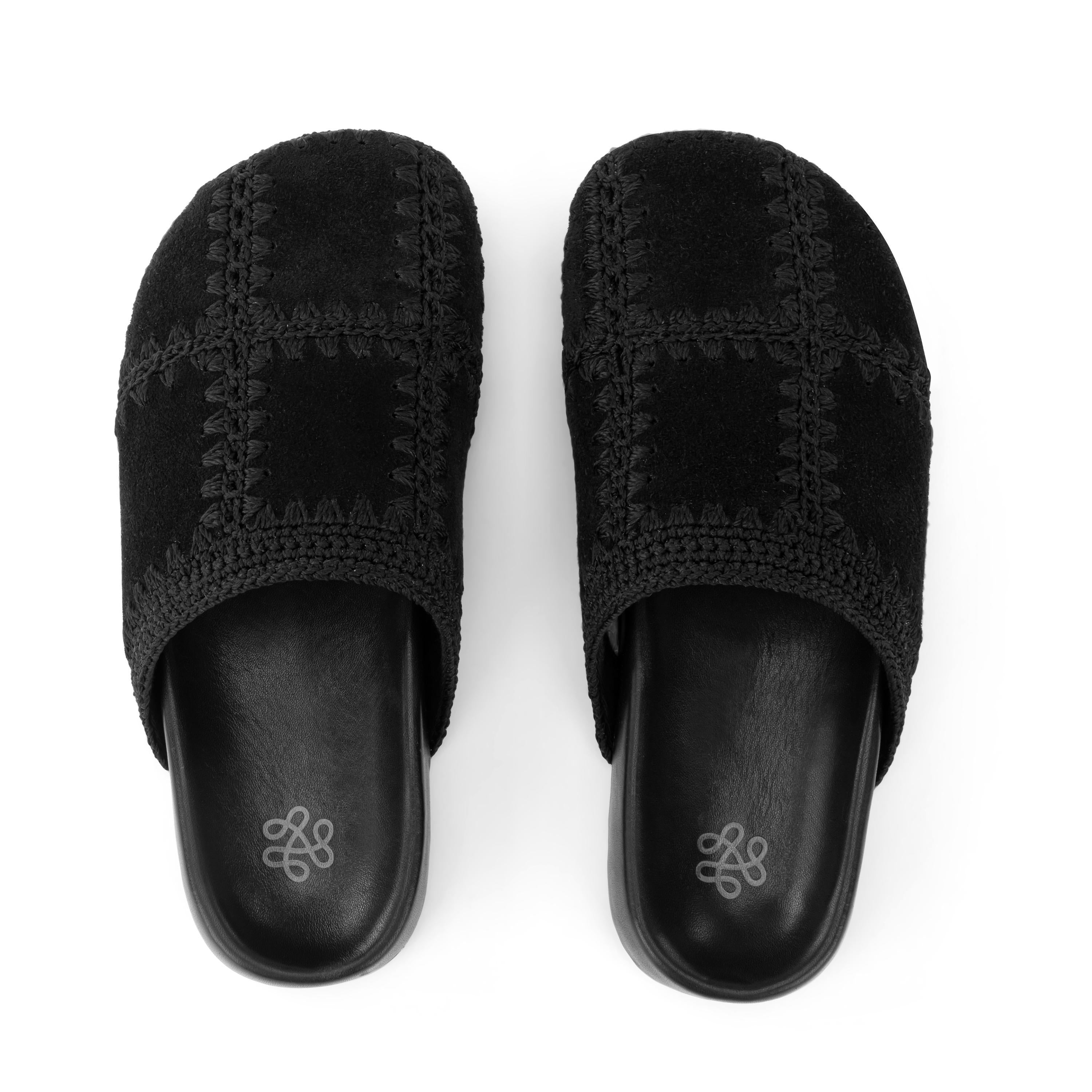 Bolinas Clog - Genuine Leather Slip-On Shoes with Black Suede Patch - Comfortable & Stylish for Casual Wear, Work, and Outdoor Activities
