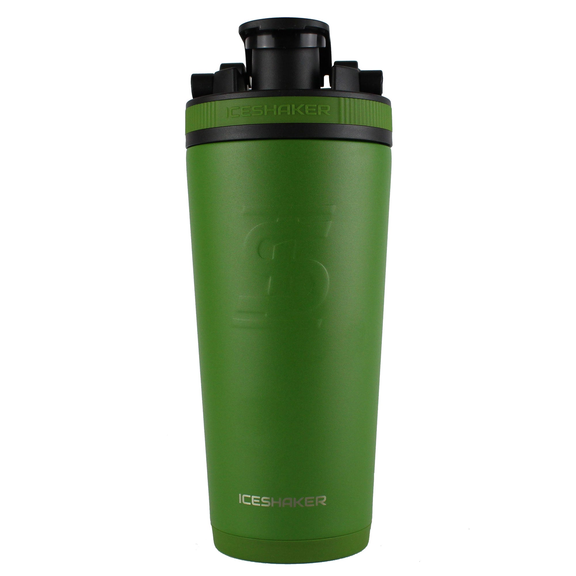 Adaptive Training Foundation Green 26oz Ice Shaker Bottle - Leakproof Gym Water Bottle for Protein Shakes & Cold Drinks - Perfect for Workouts, Bodybuilding & Outdoor Activities