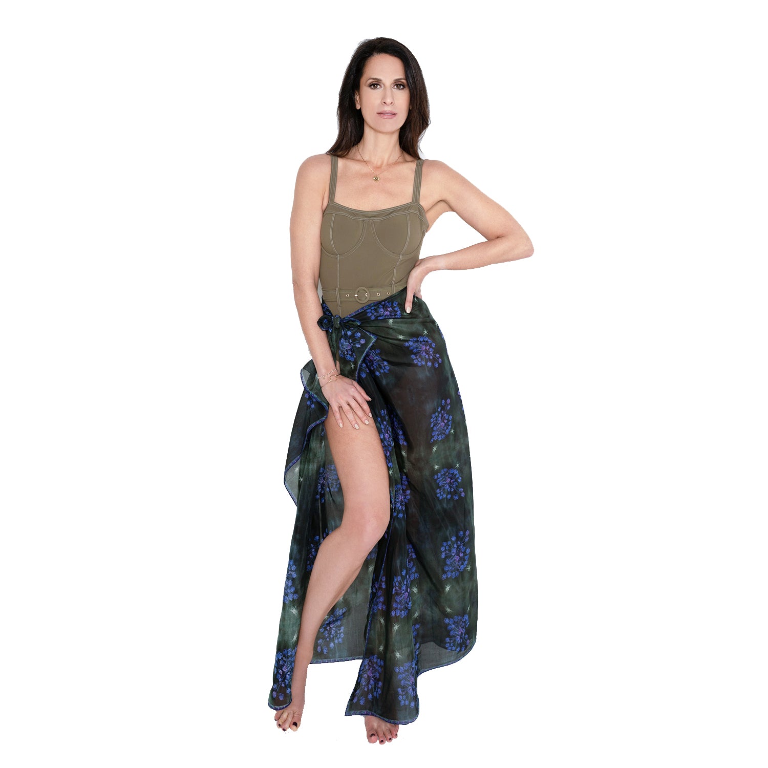 Midnight Glow Silk Cotton Large Scarf - Soft Elegant Womens Fashion Wrap Shawl for Evening Parties, Weddings & Cold Weather Protection