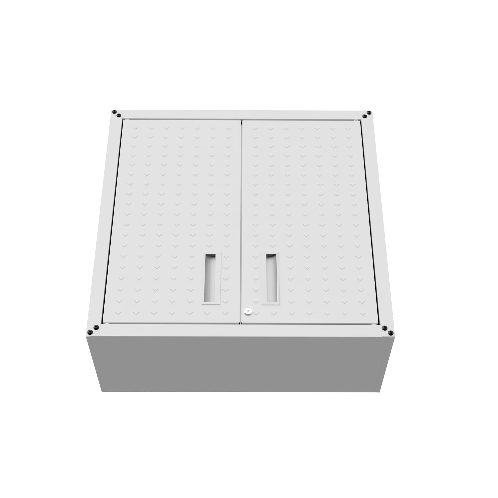Manhattan Comfort Fortress Storage Units - White | Modern Home & Office Organization Solutions for Small Spaces | Perfect for Bedroom, Living Room & Closet Storage