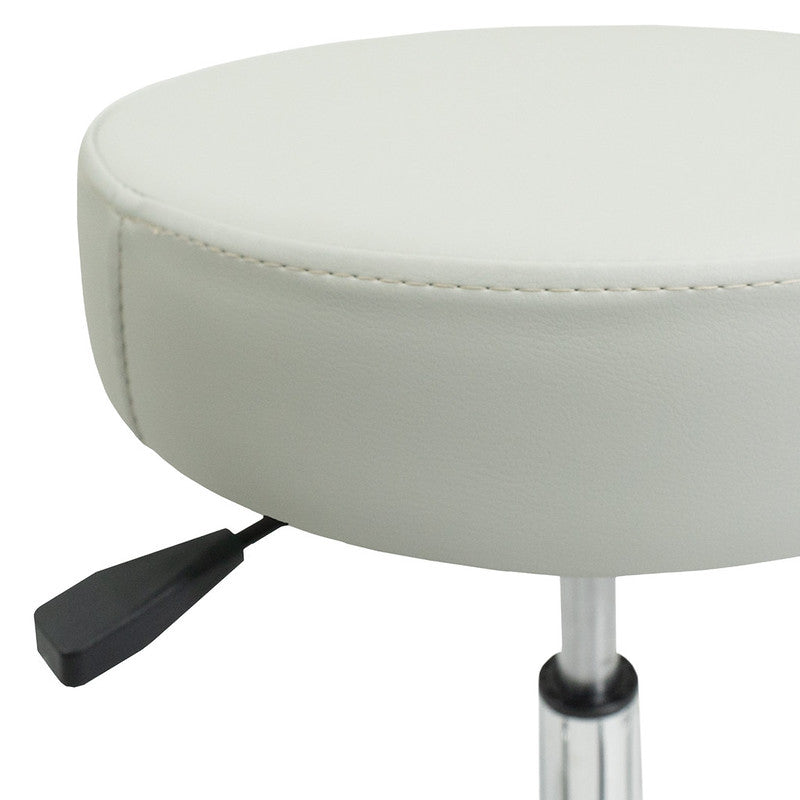 Earthlite Pneumatic Rolling Massage Stool with Adjustable Height & Optional Backrest - Perfect for Massage Therapists, Chiropractors & Home Use