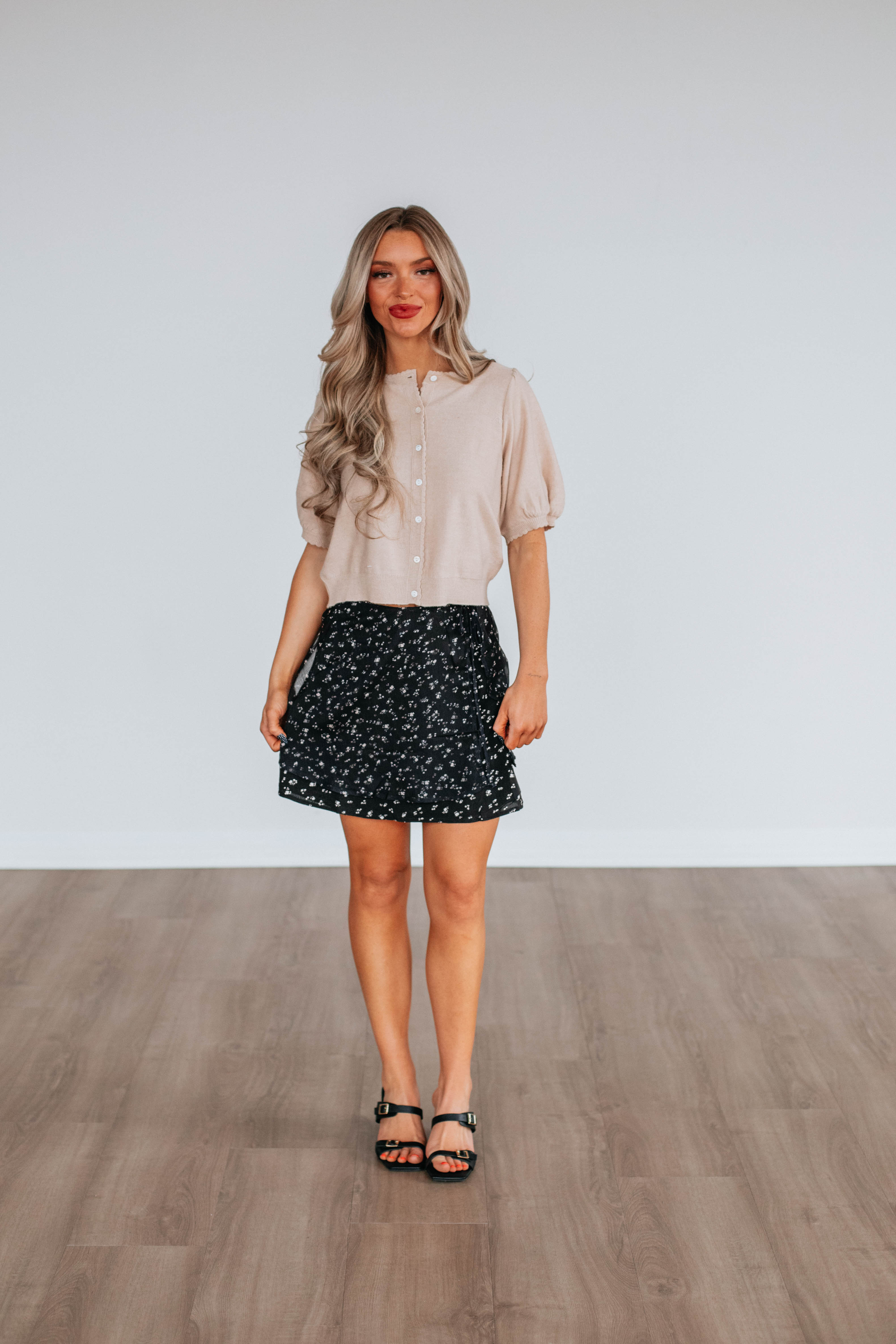 Leanora Floral Skirt for Women - A-Line Summer Midi Skirt with Pockets | Perfect for Beach, Vacation & Boho Outfits