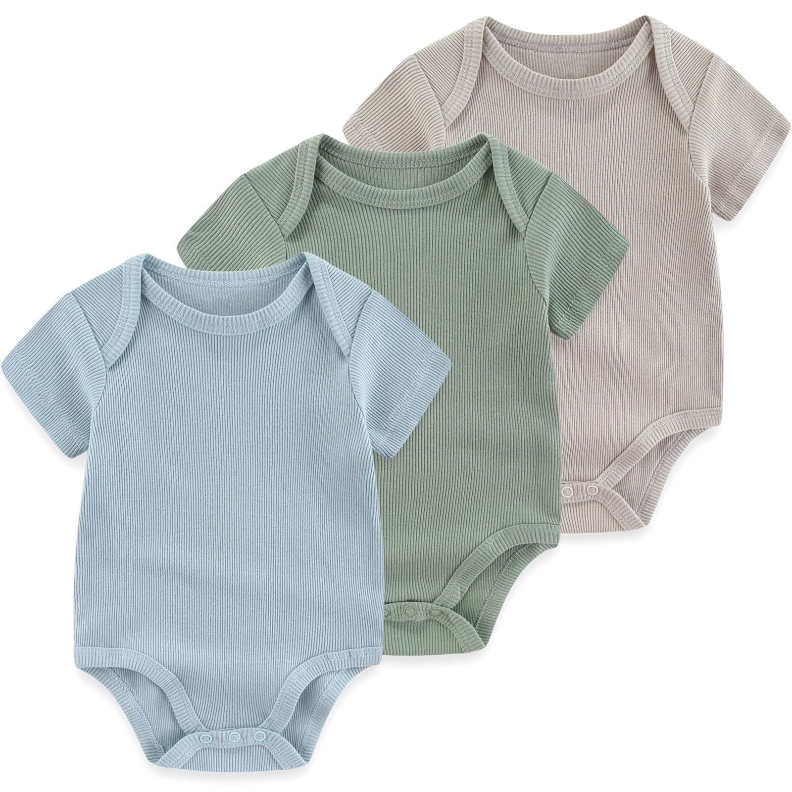 Ruliby Soft Baby Bodysuit for Newborns - Short Sleeve Romper Outfit for Boys & Girls | Perfect for Playtime, Photos & Everyday Wear