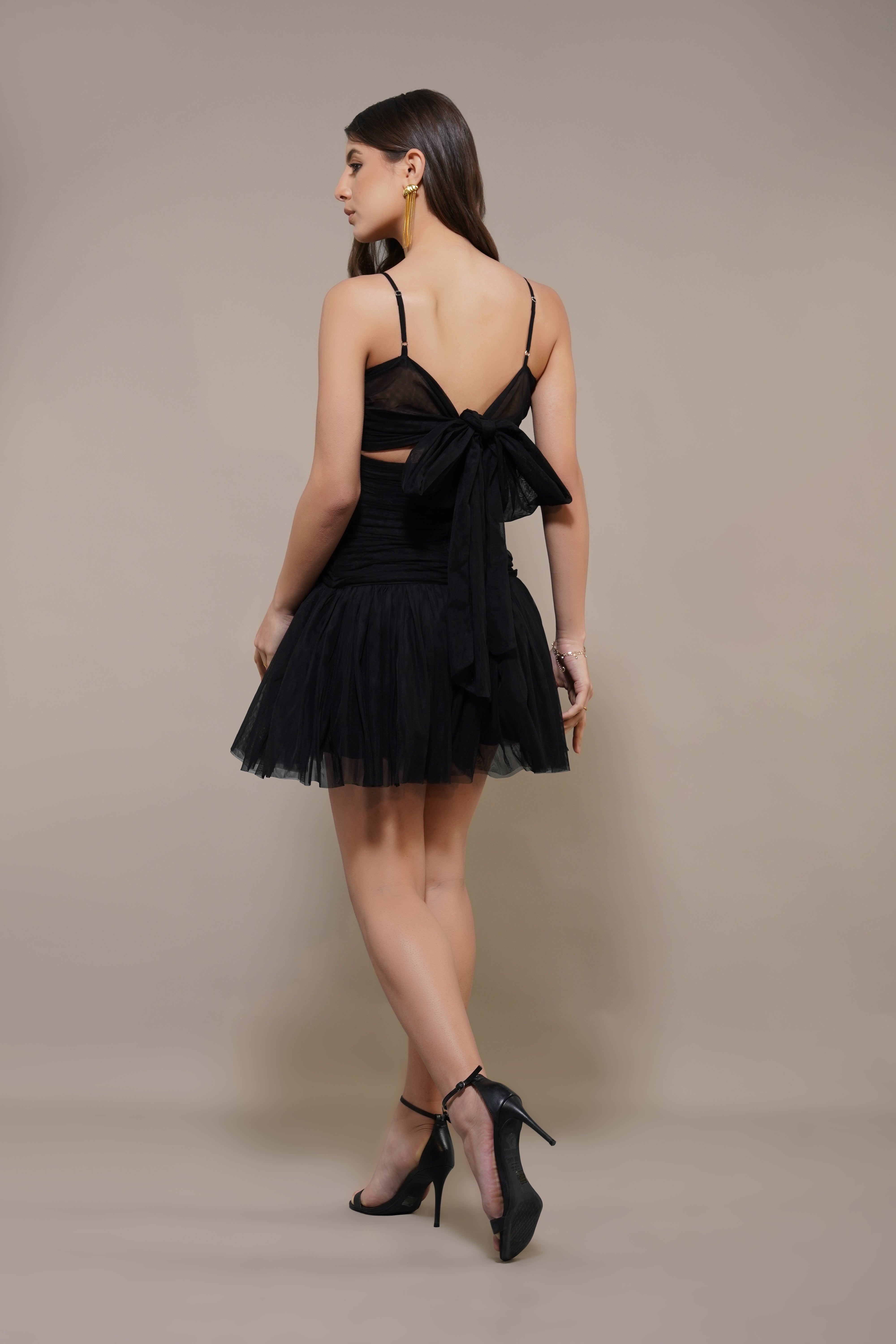 Theodora Mini Dress for Women - Elegant Black Short Sleeve Bodycon Dress for Party, Night Out, or Date Night | Flattering Fit & Comfortable Fabric
