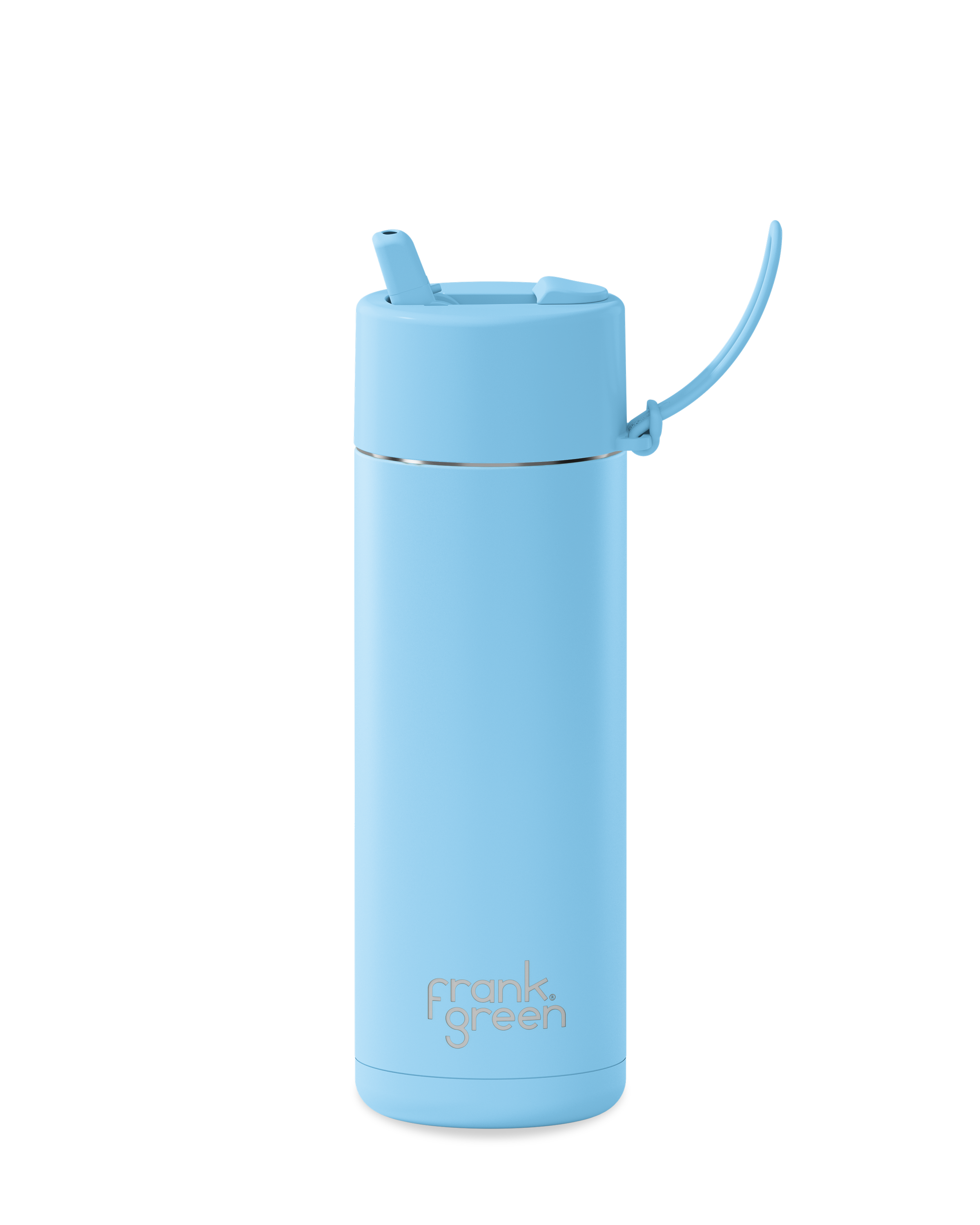 Eco-Friendly 20oz Ceramic Reusable Water Bottle - 595ml Sky Blue for Gym, Office & Outdoor Activities