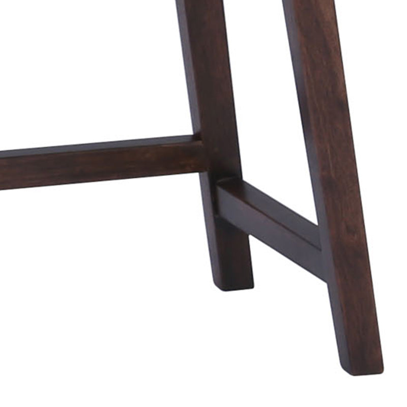 ARSENIO 90cm Walnut & Black Console Table - Entryway Sofa Table, Hallway Accent Table for Living Room, Bedroom, or Office Decor