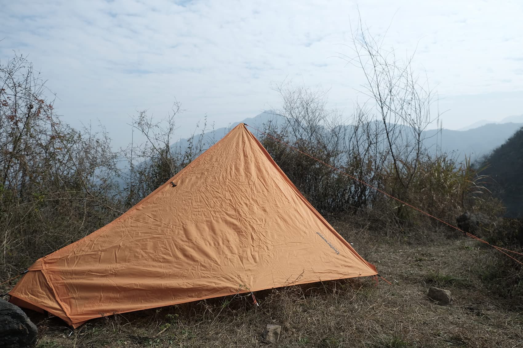 1 Person Trekking Pole Tent for Backpacking - Ultralight Waterproof Hiking Tent for Camping & Backpacking | Lightweight Solo Tent for Scouts & Trekkers (No Trekking Poles Included) | Perfect for Backcountry Adventures, Thru-Hiking & Minimalist Camping