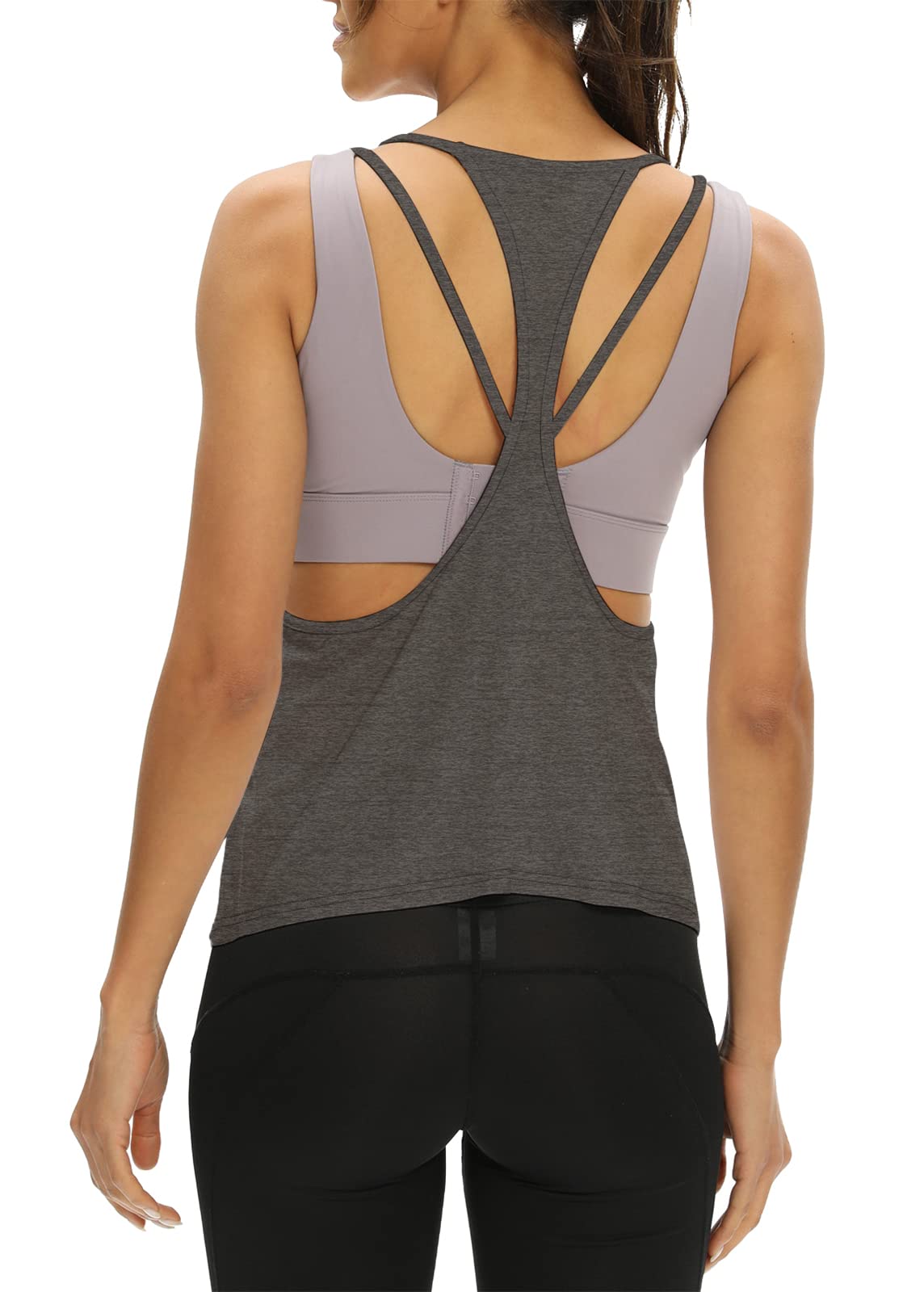Breathable Open Back Workout Tops for Women - Cute Gym Shirts to Pair with Sports Bras | Yoga, Running & Fitness Apparel