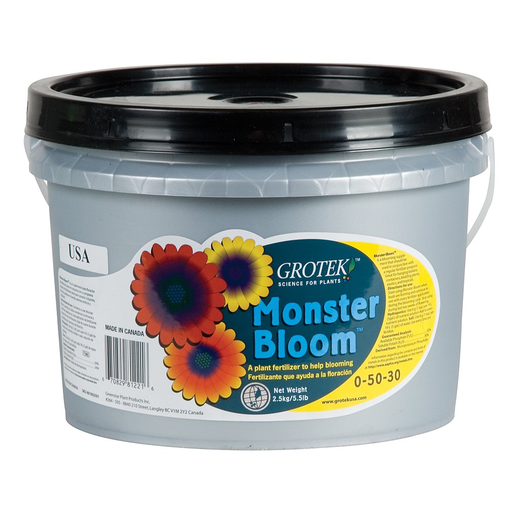 Grotek Monster Bloom 2.5kg - Premium Hydroponic Plant Fertilizer for Bigger Yields | Ideal for Indoor Gardening, Greenhouses & Commercial Grow Operations