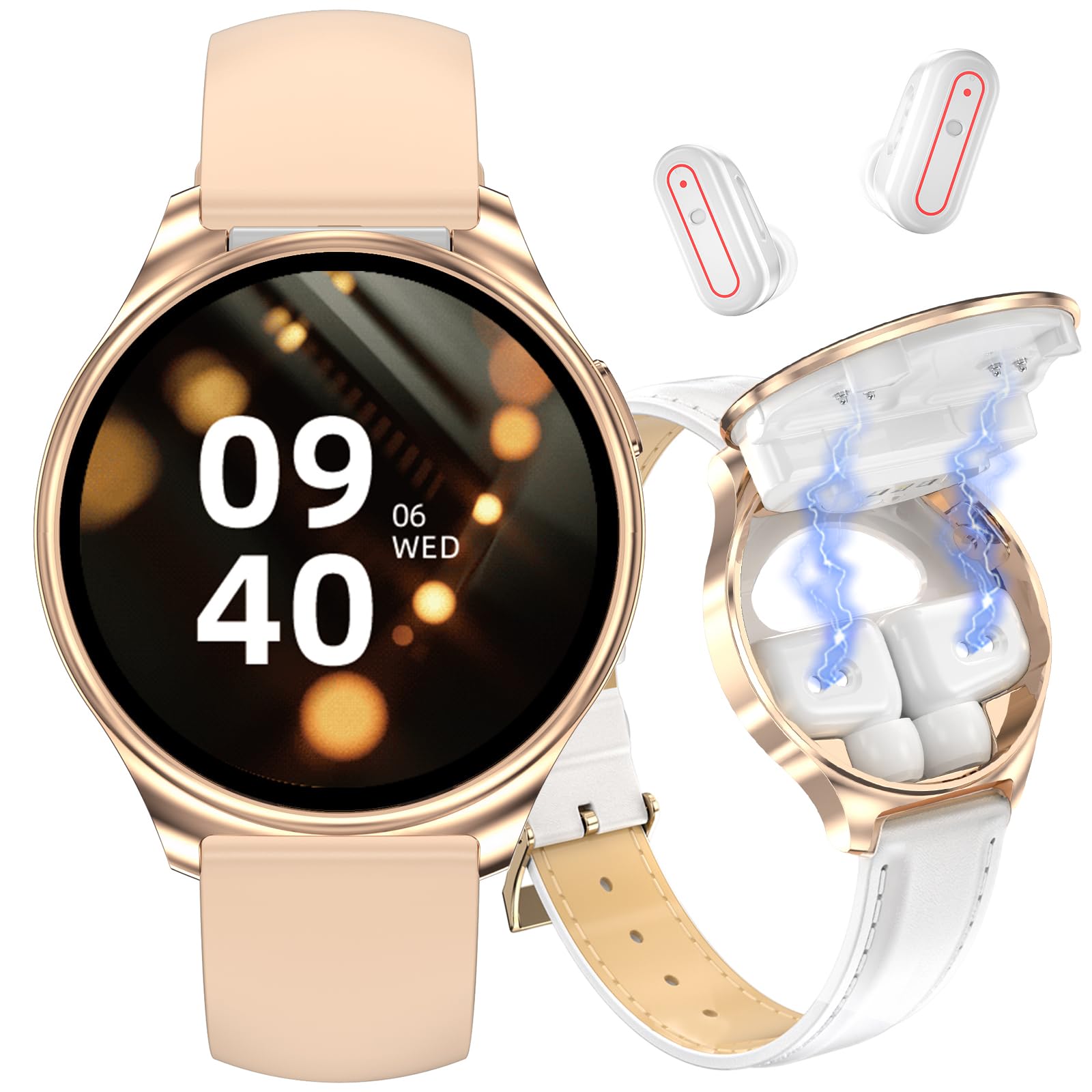 Smart Watch with Wireless Earbuds for Women - 1.27