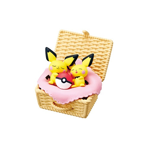 Pokemon Nap Basket Re-Ment 2-Inch Collectible Figure - Cute Miniature Toy for Display, Gift Giving & Anime Collections