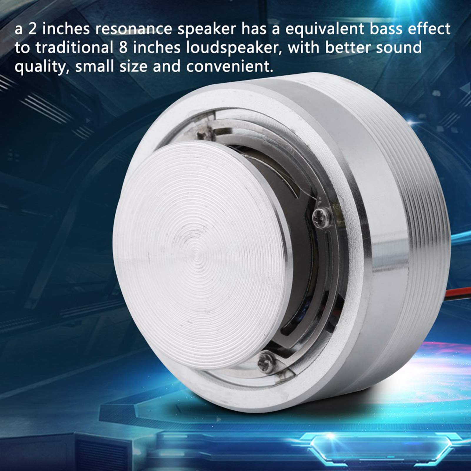 50mm Full Range Resonance Speaker - 2 Inch High Power 25W 4Ω Strong Bass Loudspeaker for Computer, Laptop, MP3, MP4, CD Player, Mobile Phone, PSP - Perfect for Gaming, Home Theater & Car Audio Systems