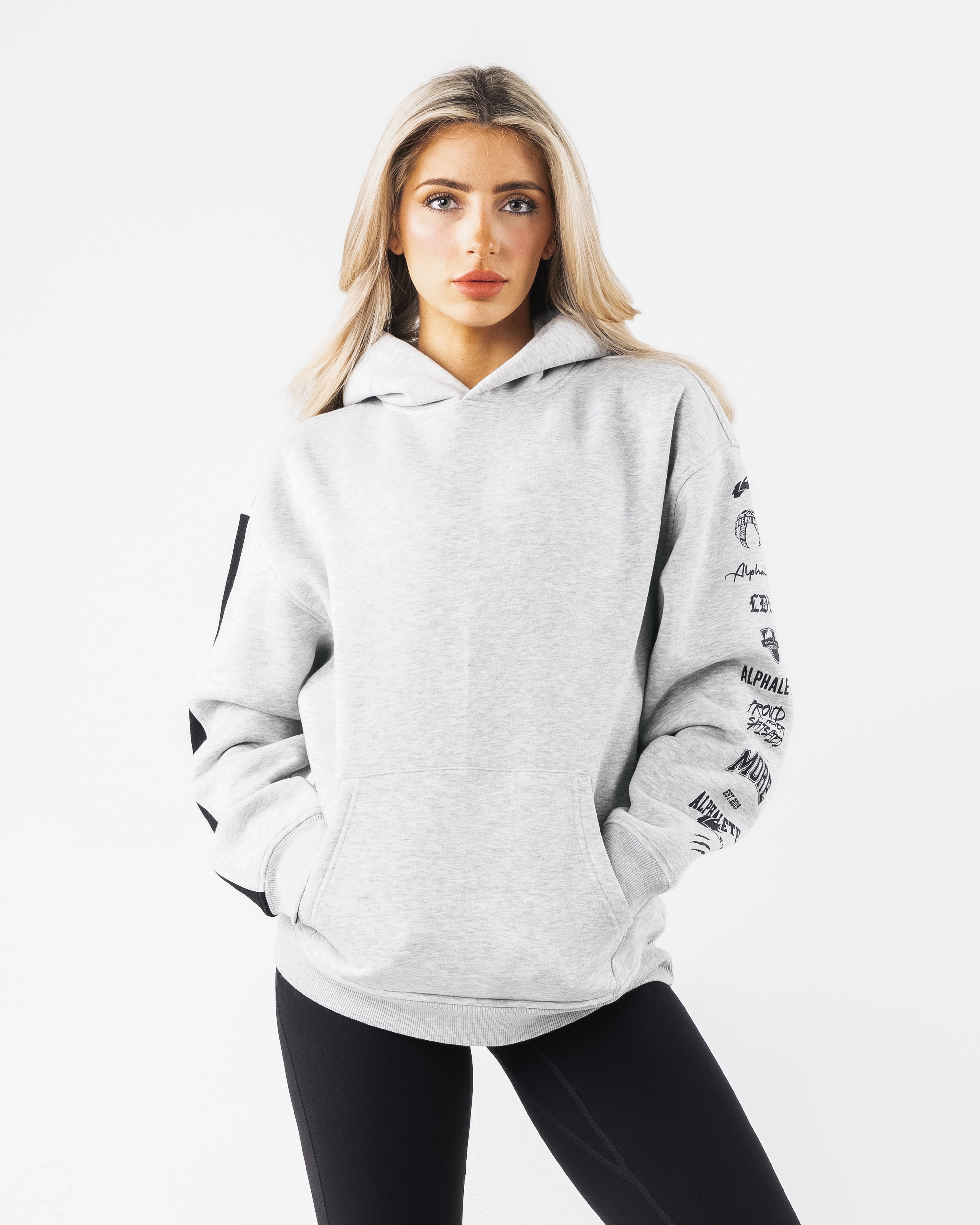 Core Stripe Hoodie for Men & Women - Soft Heather Grey Pullover Sweatshirt | Casual Streetwear, Loungewear, and Outdoor Activities