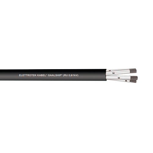 1 AWG 3C Stranded Tinned Copper Unshielded Halogen Free EPR 0.6/1KV GAALSHIP (RU) Offshore Cable - Marine & Industrial Power Supply for Ships, Oil Rigs and Harsh Environments