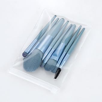 8Pcs Makeup Brush Set for Foundation & Eyeshadow - Travel Size Beauty Kit with Sponge for Daily Makeup