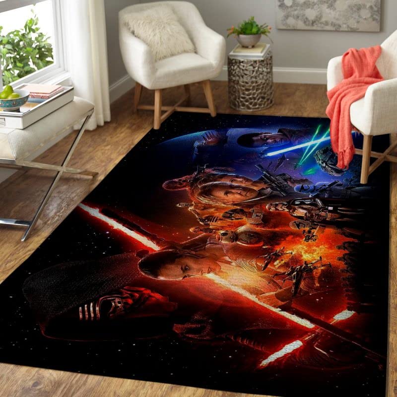 Soft Non-Slip Movie Character Area Rugs 3x5 4x6 5x8 5.2x9 ft - Cozy Bedroom & Living Room Decor for Movie Lovers - Perfect Gift for Boys & Home Theater Enthusiasts
