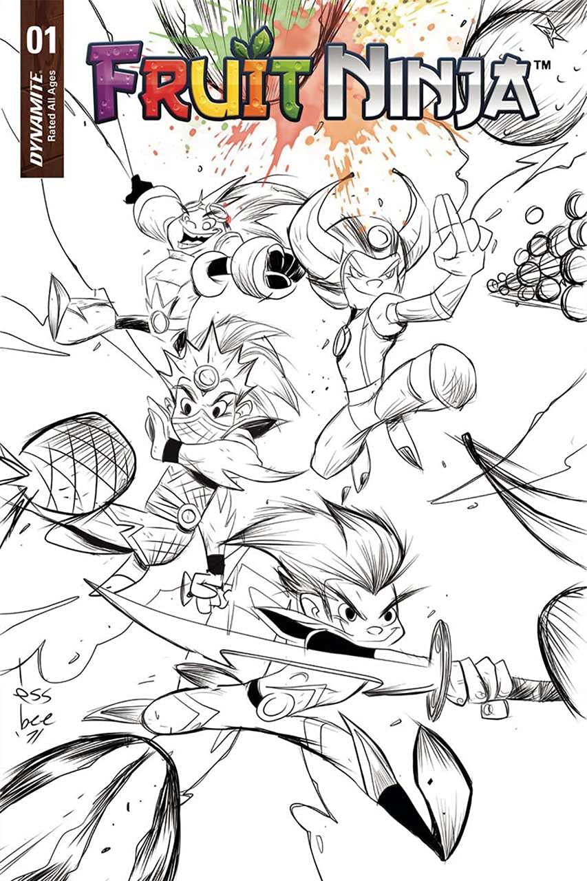 Fruit Ninja #1C VF/NM Dynamite Comic Book - 1:10 Variant Edition | Collectible Action Comic for Fans & Investors | Perfect for Display, Gifting, and Comic Conventions