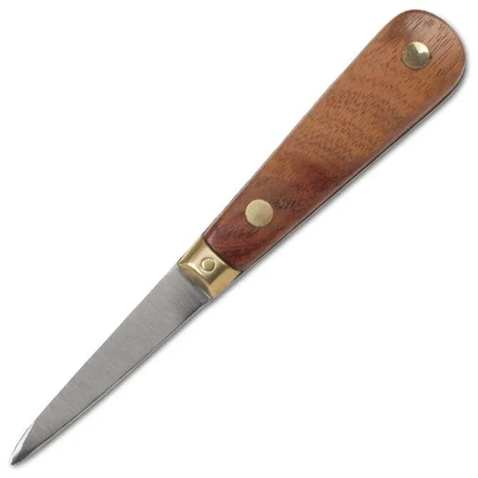 Premium French Oyster Knife with 2.5 Inch Stainless Steel Blade - Professional Shellfish Tool for Shucking Oysters, Clams & Seafood - Perfect for Home Kitchens, Restaurants & Outdoor Seafood Parties