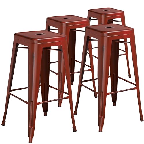 Distressed Kelly Red