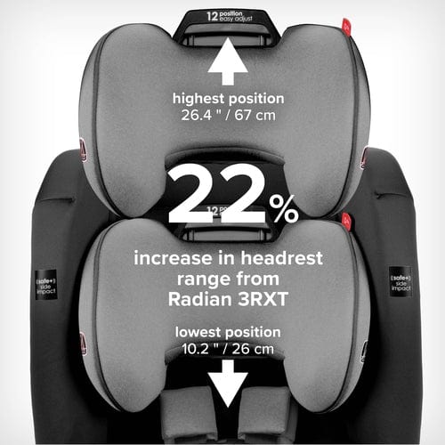 Diono Radian 3RXT Safe+ Convertible Car Seat for Toddlers & Kids - 3-in-1 Rear Facing, Forward Facing & Booster Seat - Perfect for Travel, School Runs & Family Road Trips