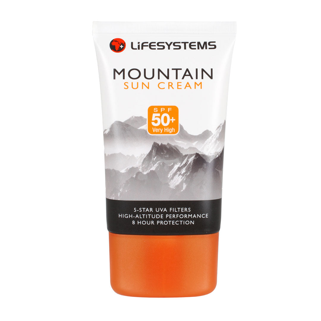 Lifesystems Mountain Sun Cream SPF50+ 100ml - High Protection Waterproof Sunscreen for Hiking, Climbing & Outdoor Activities