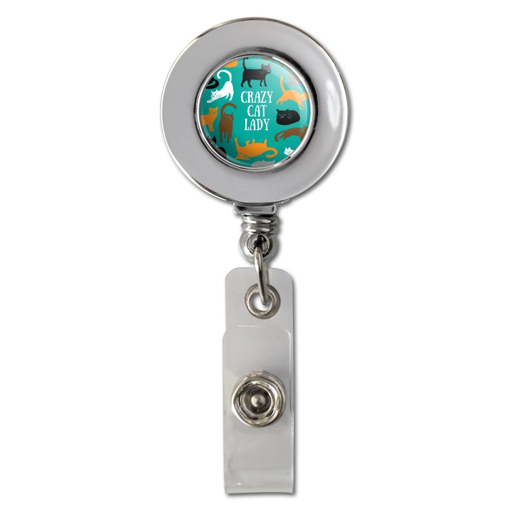 Retractable Badge Reel with ID Card Holder - Teal, Orange, Black, Brown - Chrome Clip for Nurses, Teachers, Office Professionals | Perfect for Work, Conventions & Events