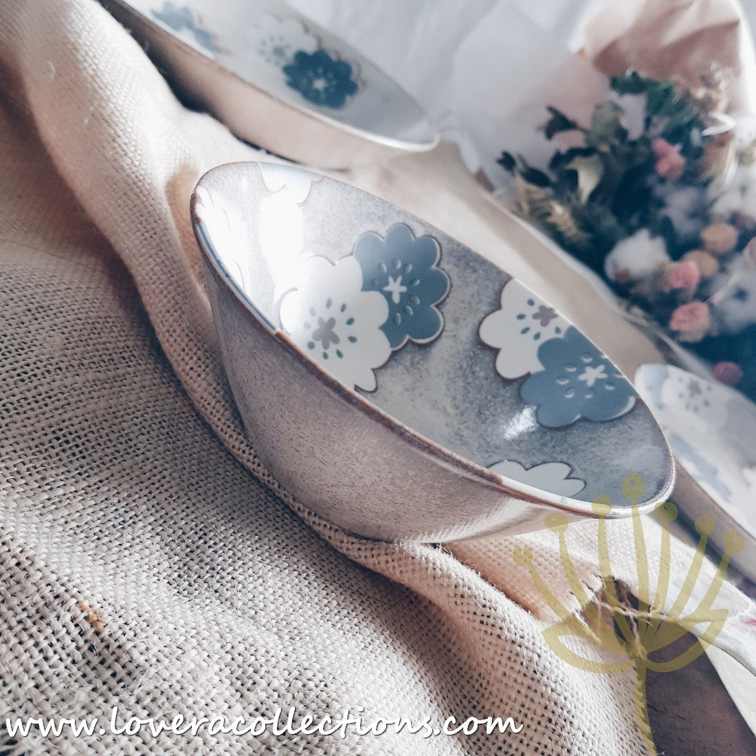 Aito Japan Nordic Floral Dinnerware Set - 60% Off Sale - Elegant Plates, Bowls & Cups for Home Dining, Wedding Registry & Gift Giving