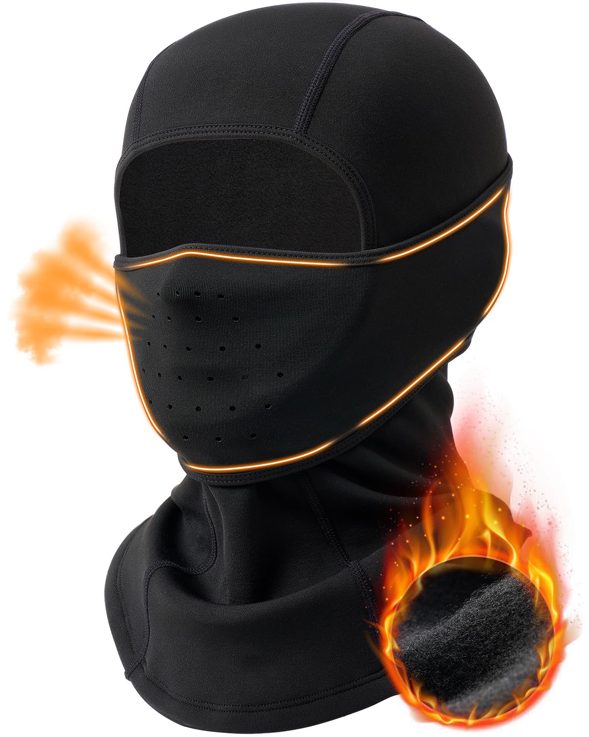 Winter Fleece Ski Mask Balaclava for Men & Women - Adjustable Face Cover for Cold Weather, Skiing, Motorcycle Riding & Outdoor Activities