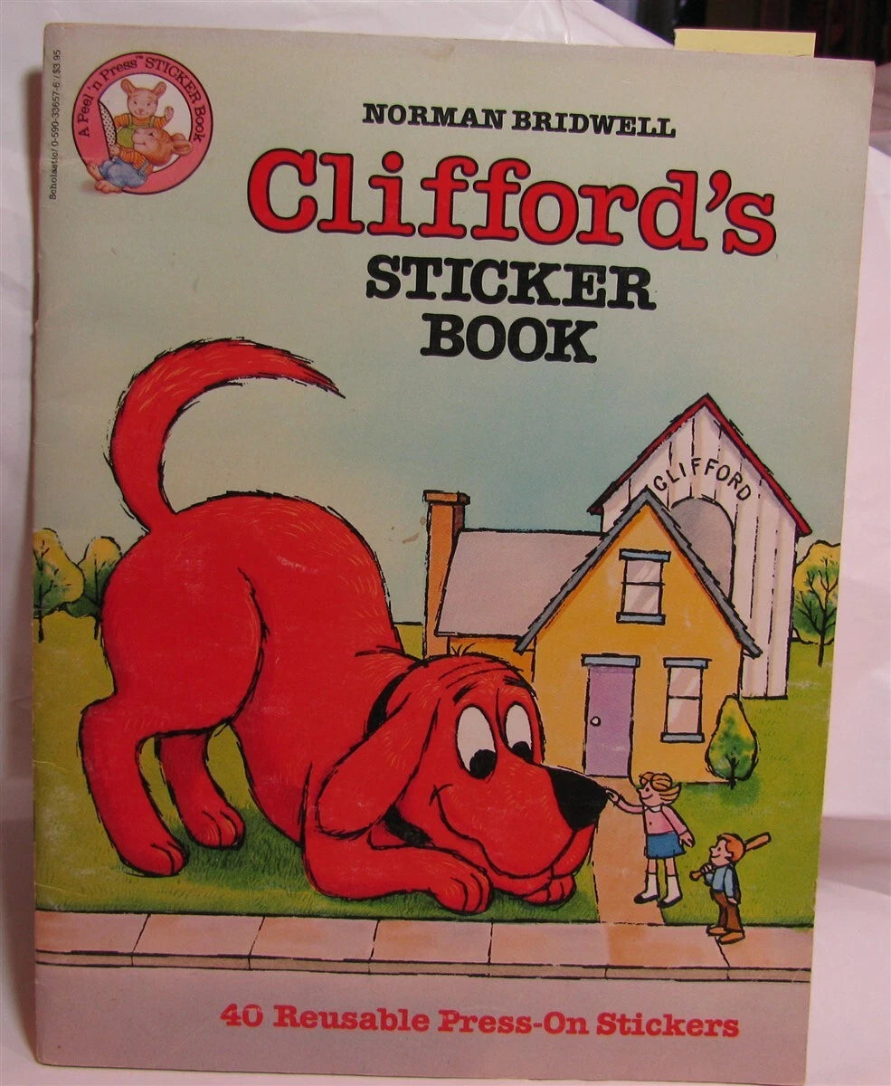 Clifford's Sticker Book for Kids - Fun & Educational Activity Book with Colorful Stickers - Perfect for Playtime, Travel & Classroom Learning