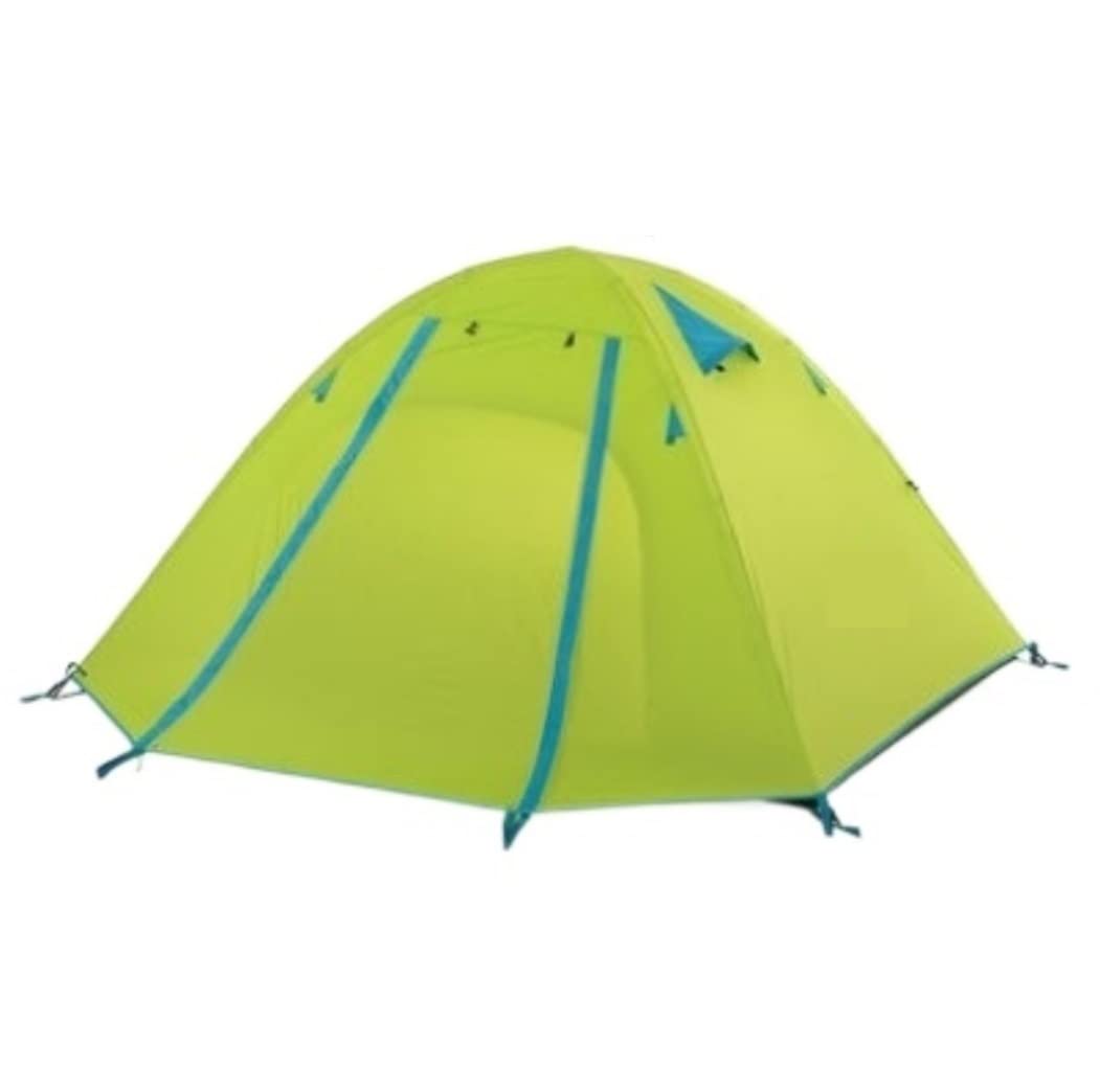 Premium 2-4 Person Camping Tent with UPF 50+ UV Protection - Waterproof & Lightweight Hiking Tent for Outdoor Adventures (210x210x130cm, Orange) - Perfect for Family Camping, Backpacking & Beach Trips