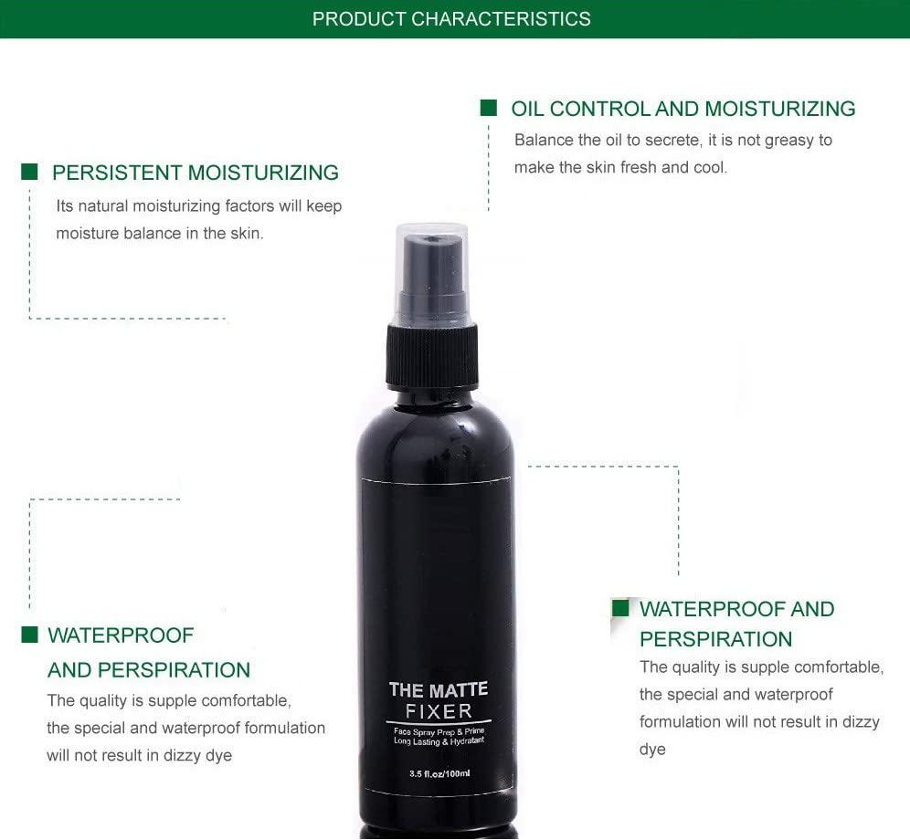 Best Oil-Free Matte Finish Makeup Fixer - Long-Lasting Shine Control for Oily Skin | Perfect for Daily Wear & Special Occasions